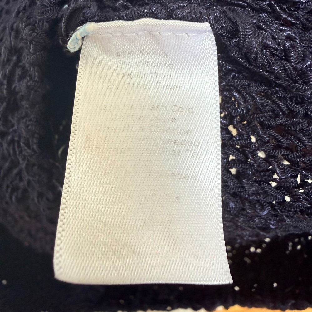 Talbots Petites Navy Marled Knit Sweater Lightweight Boatneck Pullover P Small - Picture 4 of 9